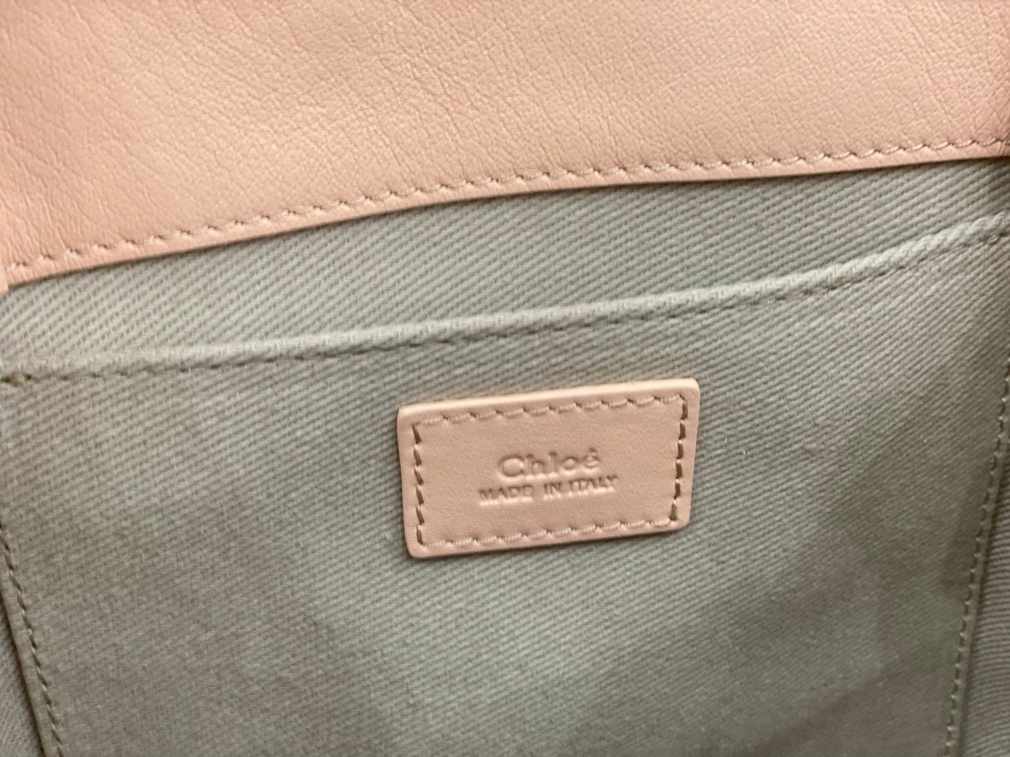 Chloe Small Woody Tote Bag In Pink Soft Smooth Calfskin Leather